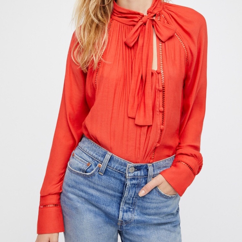 FREE PEOPLE roam wild blouse NW